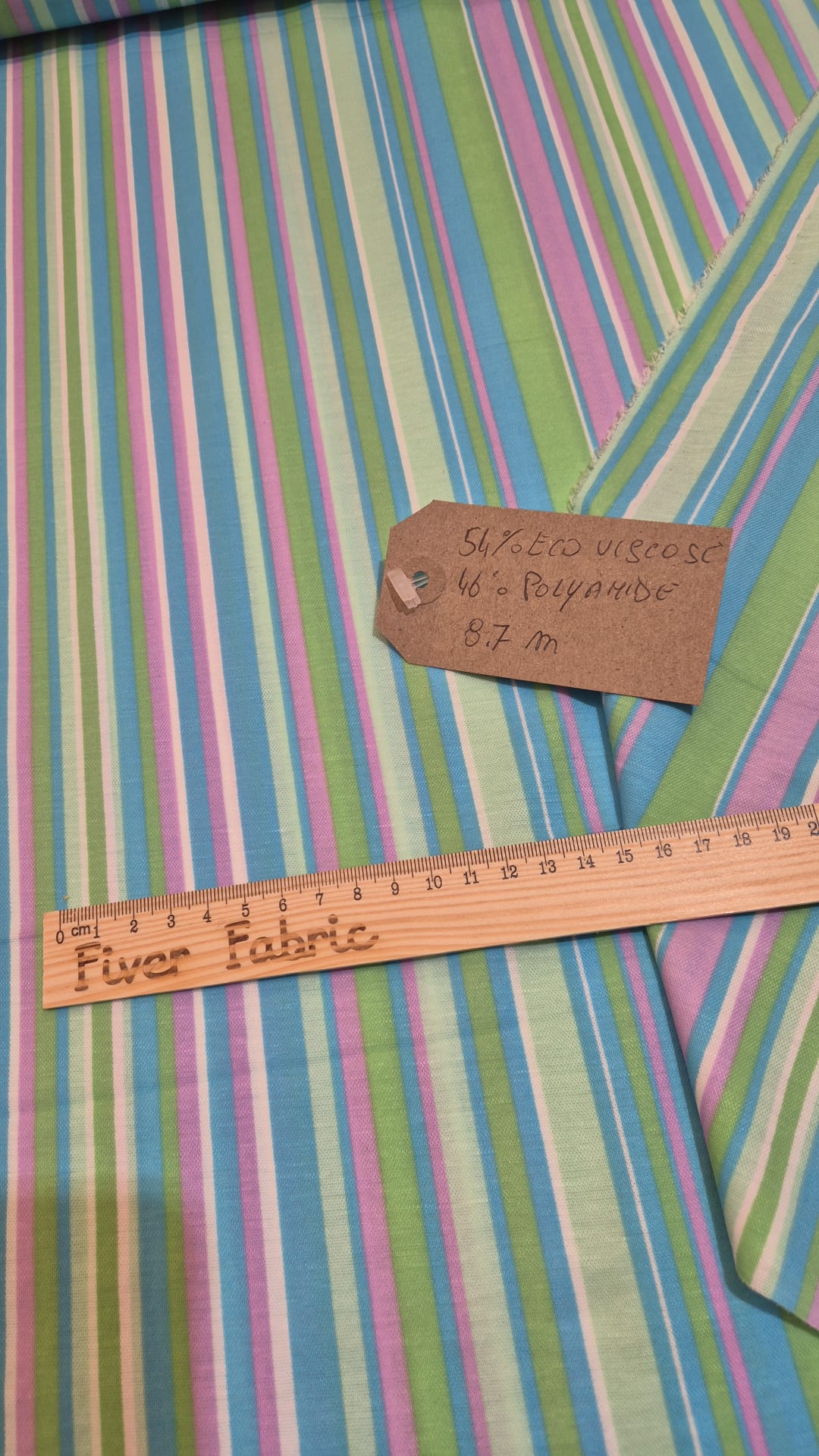 Eco Viscose stripes