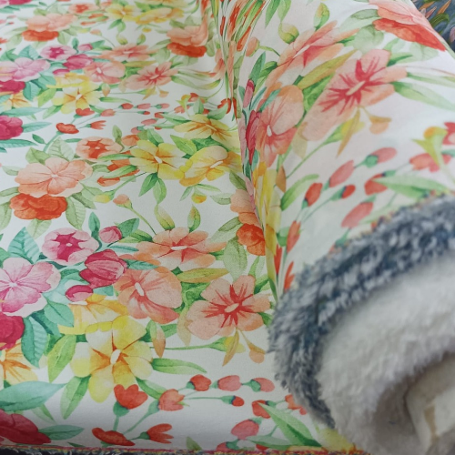 Summer garden dress fabric