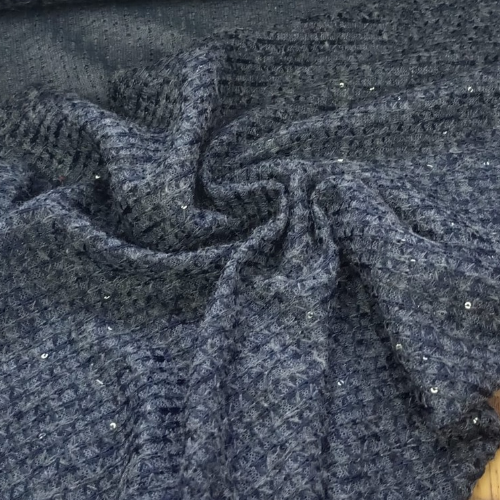 Knitted fabric Navy