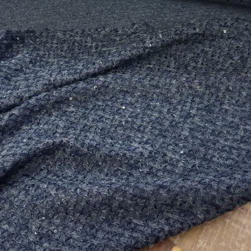 Knitted fabric Navy
