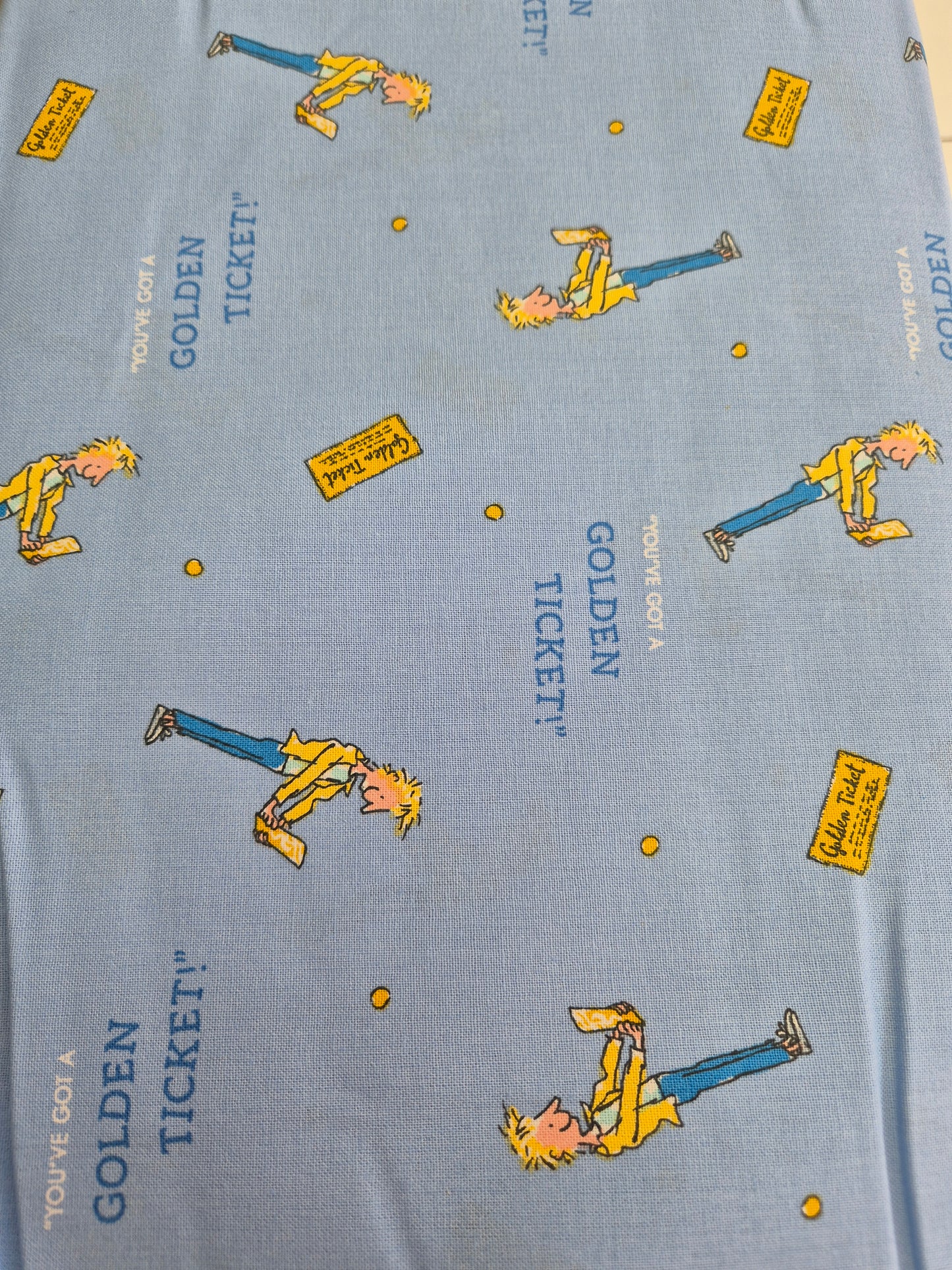 100% cotton golden ticket