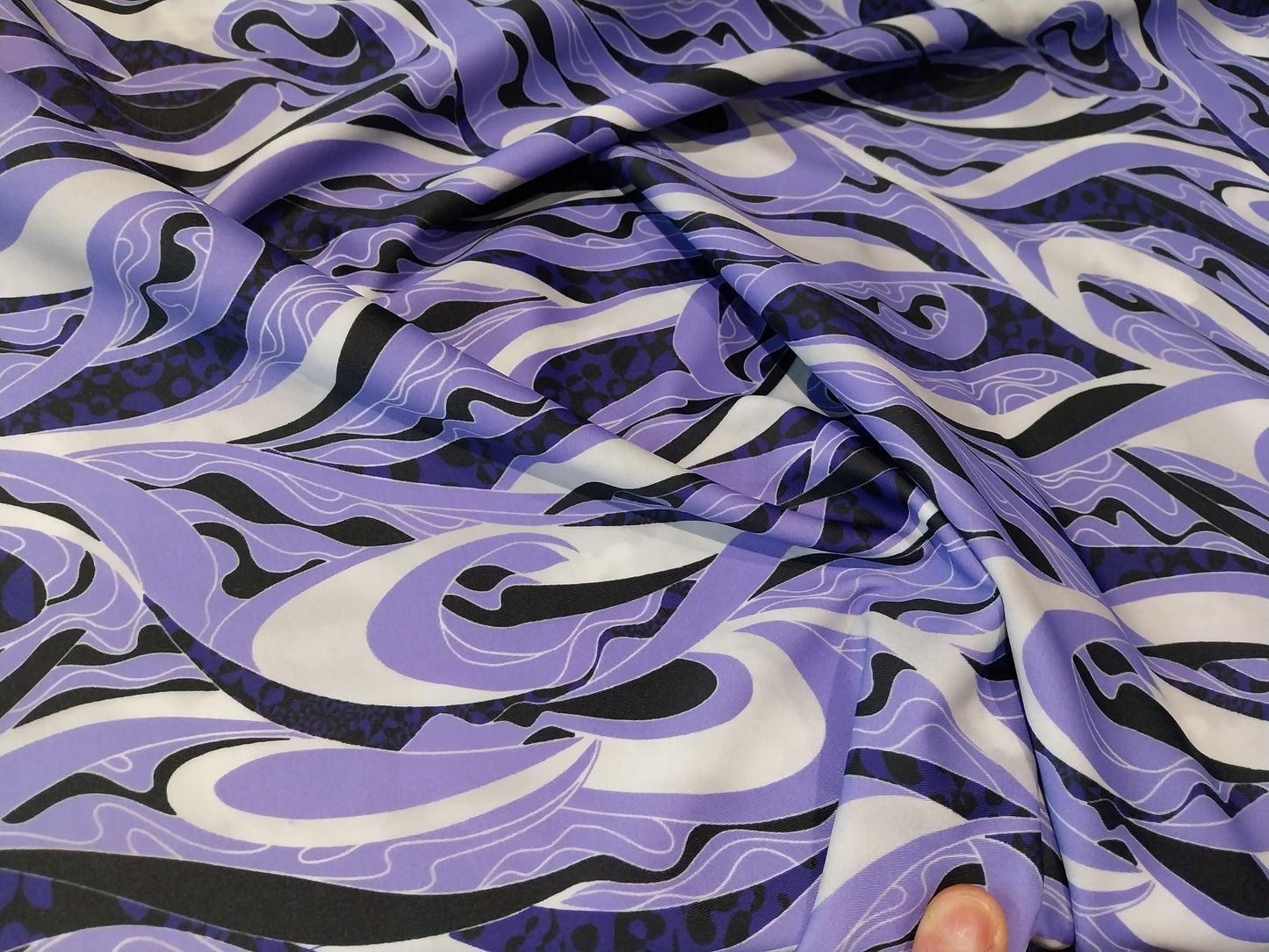 Purple Waves Lycra