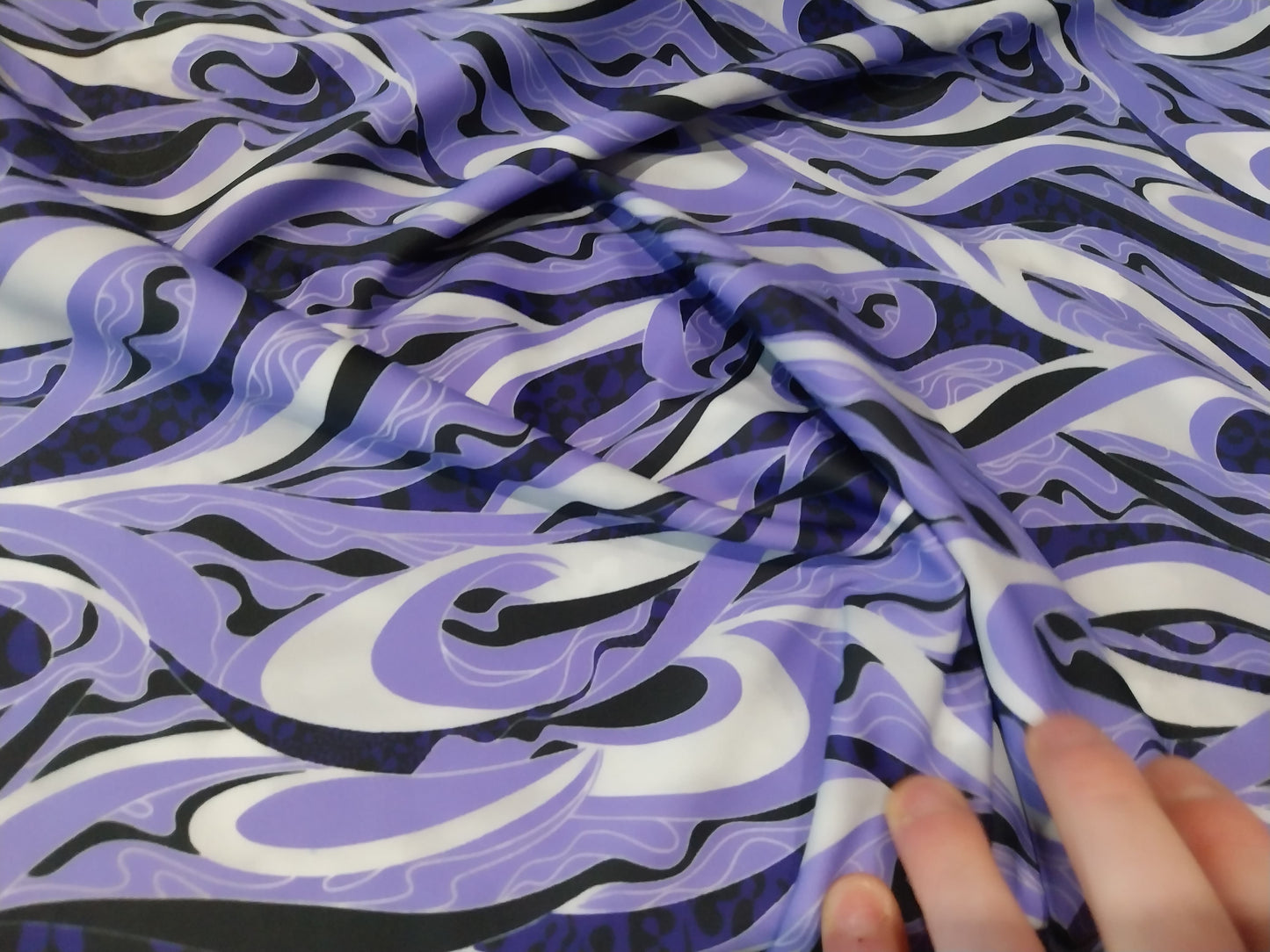 Purple Waves Lycra