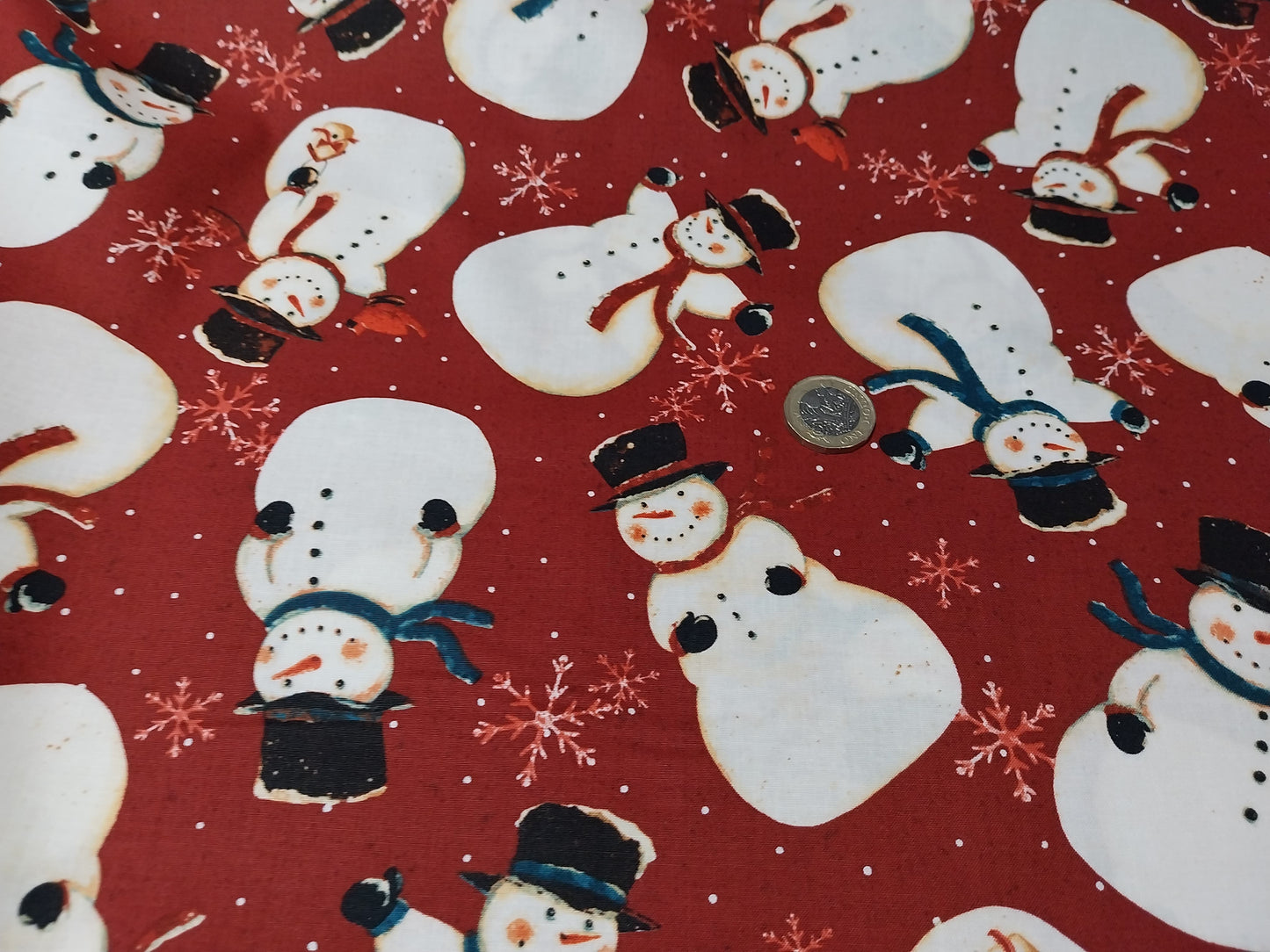 Red Snowman Cotton