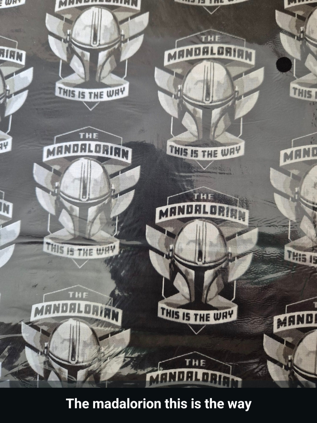 100% cotton Mandalorian this is the way