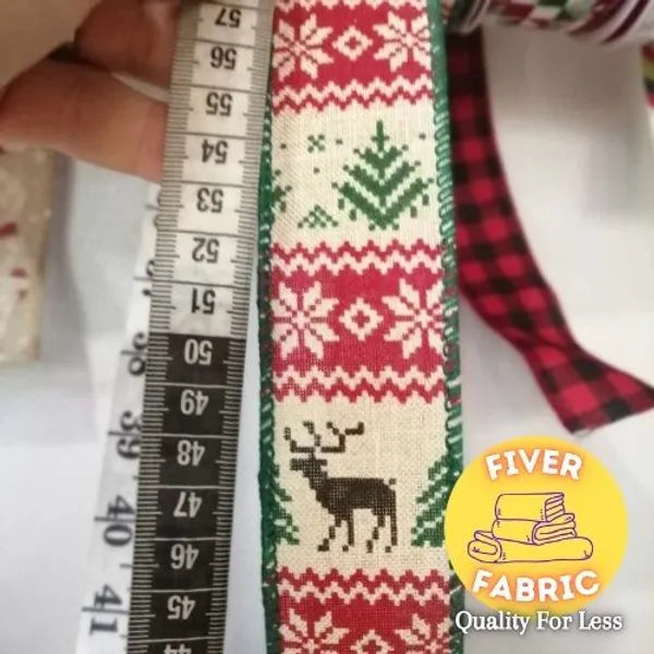 Scandinavian inspired 1.5inch wide ribbon