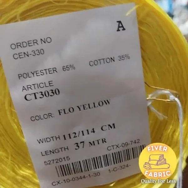 Yellow polycotton