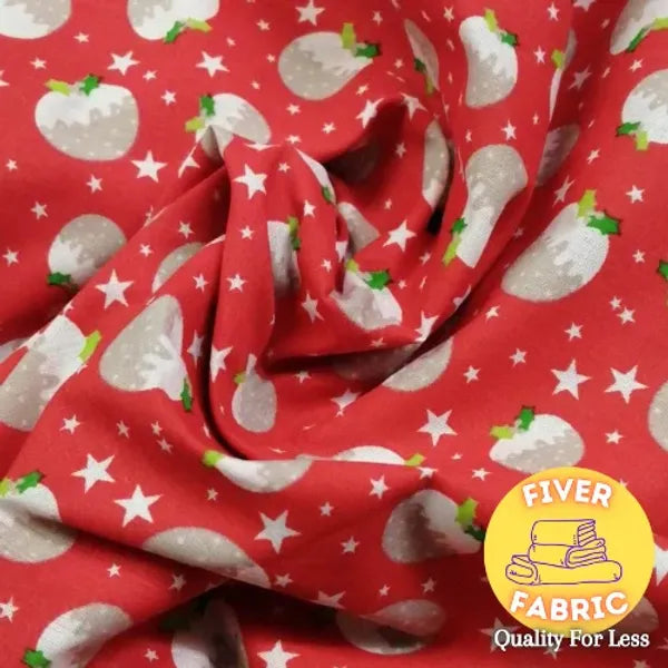 Christmas pudding on Red
