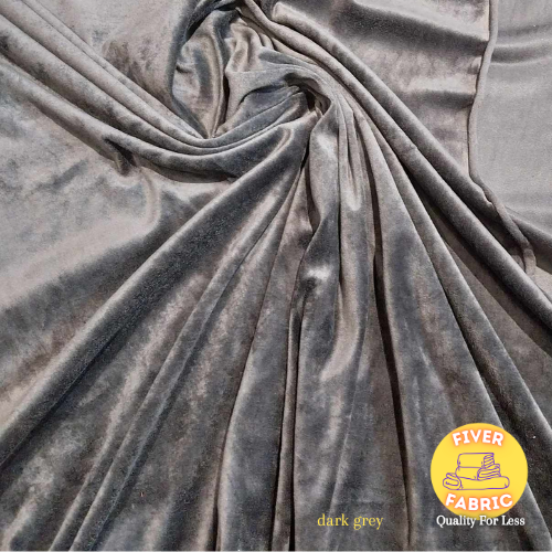dark grey velour