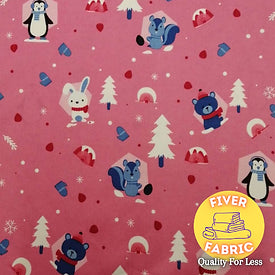 Pink Christmas animal fun scuba