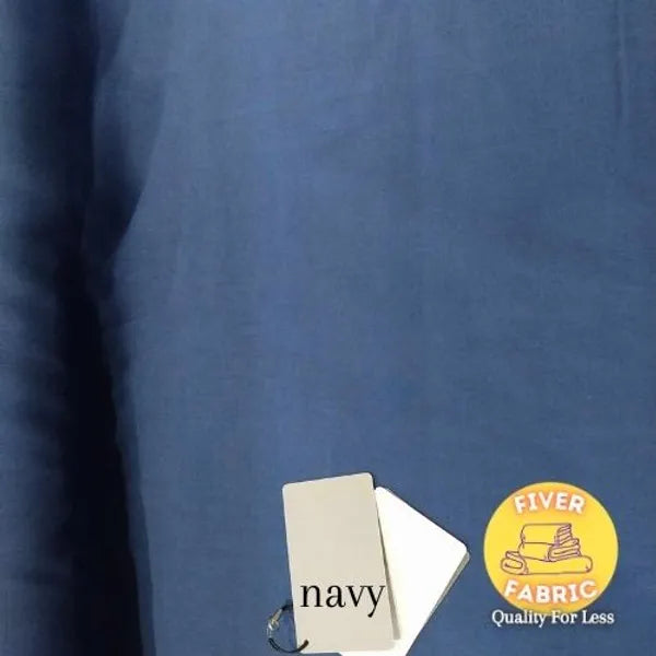 Navy polycotton