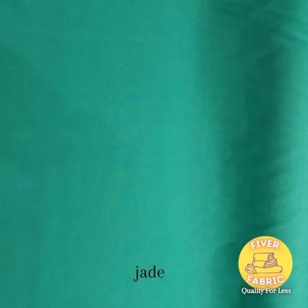 Jade green polycotton