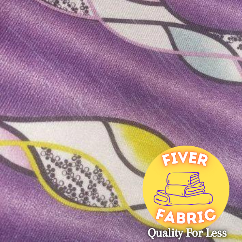 Brushed purple swirls upholstery