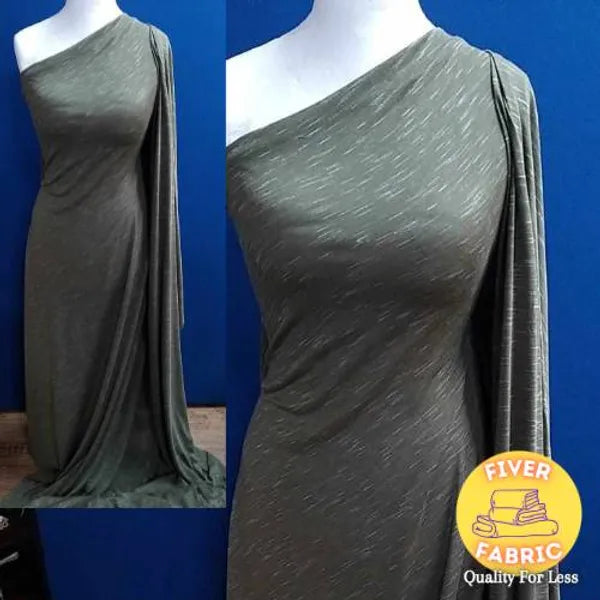 Army green marl jersey