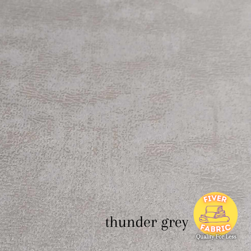 thunder grey foil suede jersey