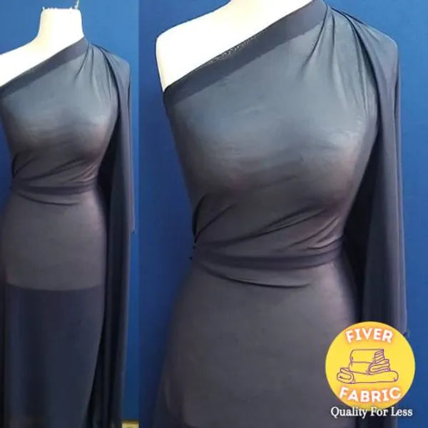 Navy chiffon
