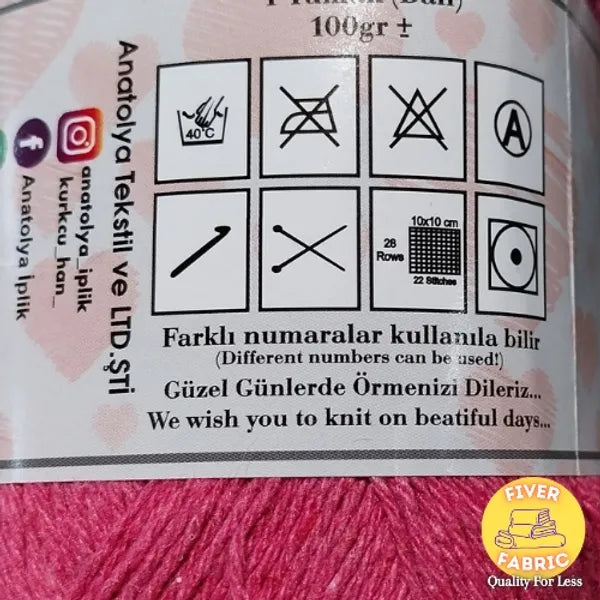 Pink wool
