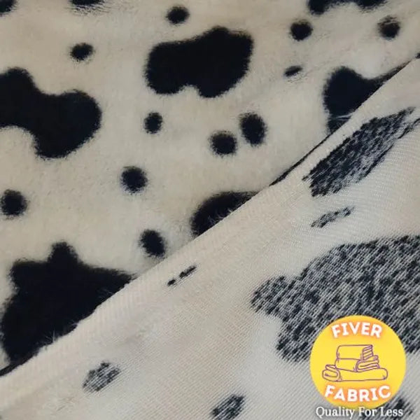 Cow Print micro fur - Super Soft