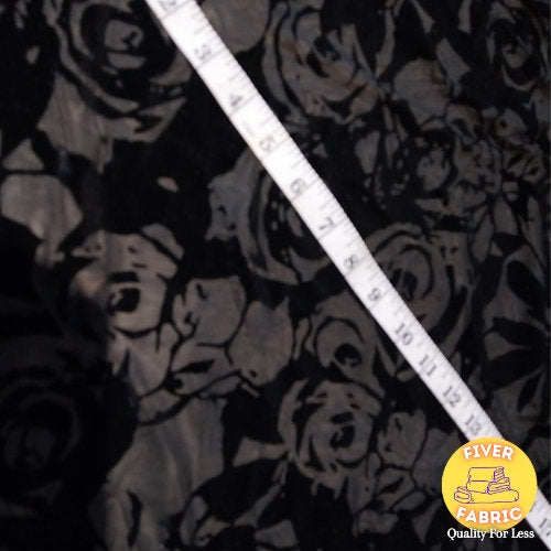 Printed Rose's burnout Velour 2 colours to choose from