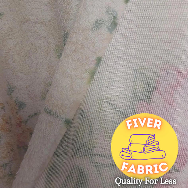 beautiful printed roses toweling