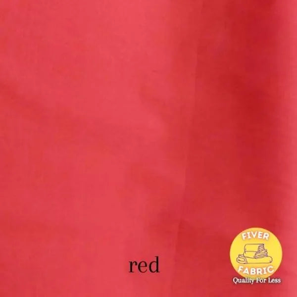 Red polycotton