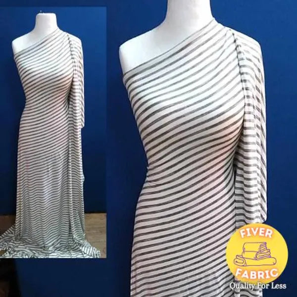 Grey and white stripped jersey