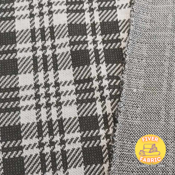 tartan knit / ponti