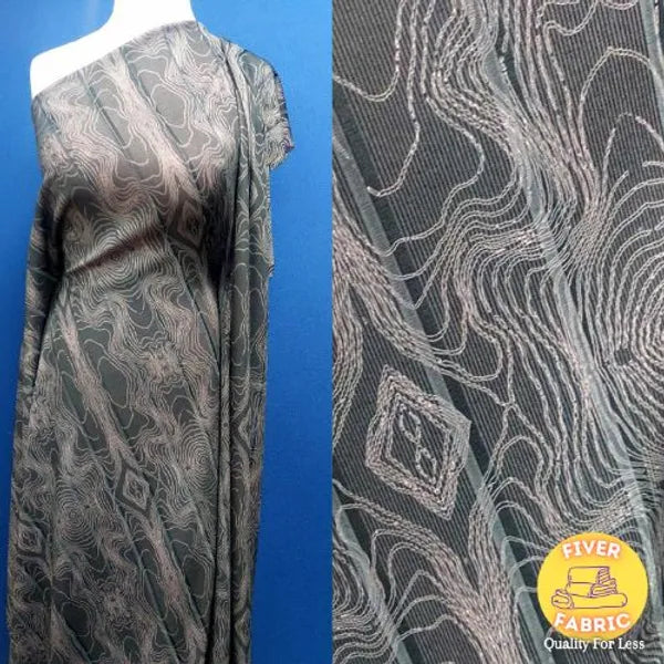 Swirl yourself ribbed jersey