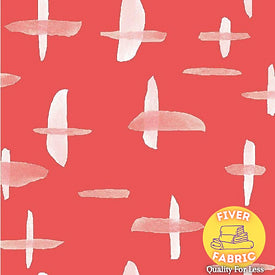Soft Shell Criss Cross Print - Coral