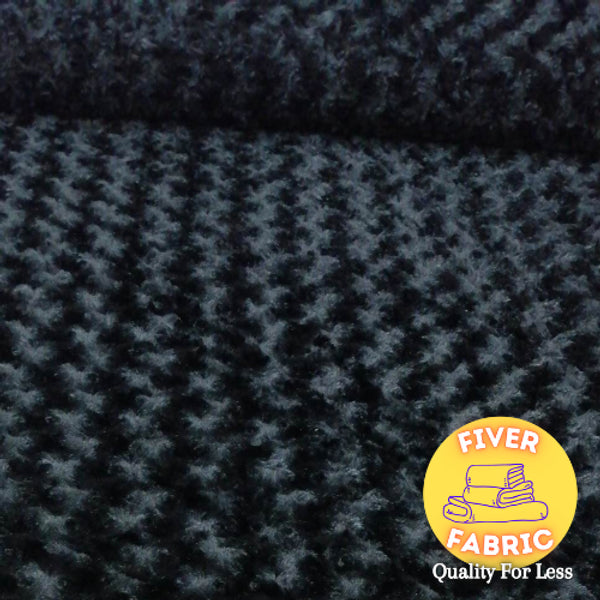 Black Swirls Super Soft Fur