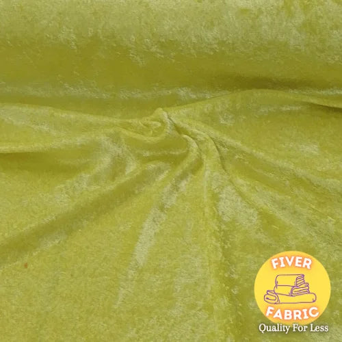 Crushed velvet - lemon