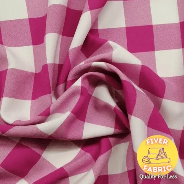 Gingham - Pink (2inch)