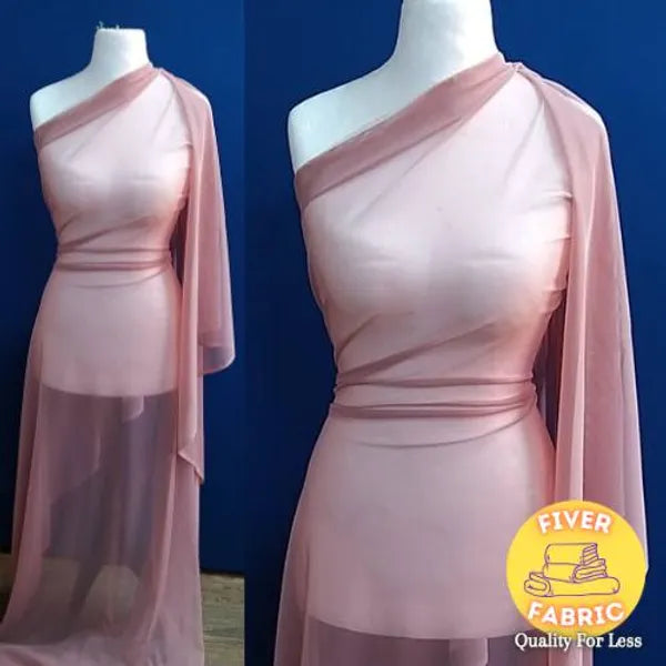 Dusky pink mesh
