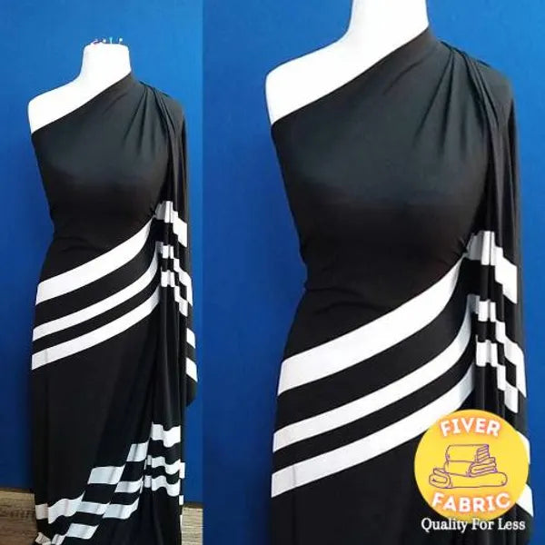 Black with some white stripes jersey