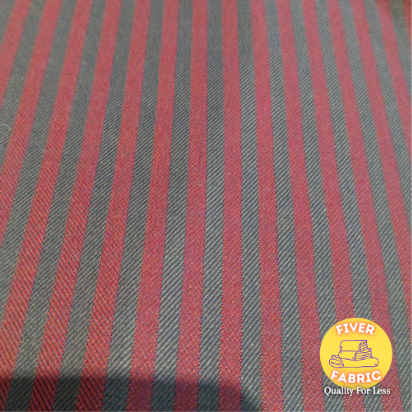 amazing quality suiting burgundy and navy stripe