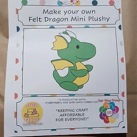 Felt Dragon Mini Plushy