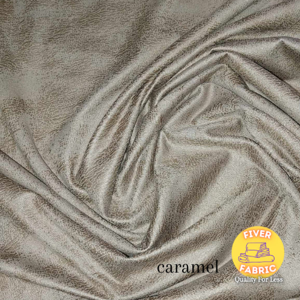 caramel foil suede jersey