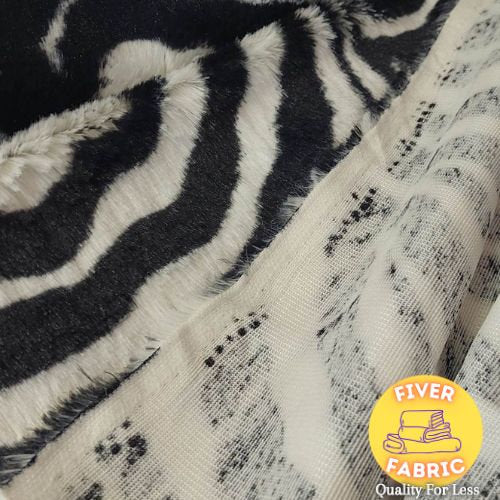 Zebra  Print micro fur - Super Soft