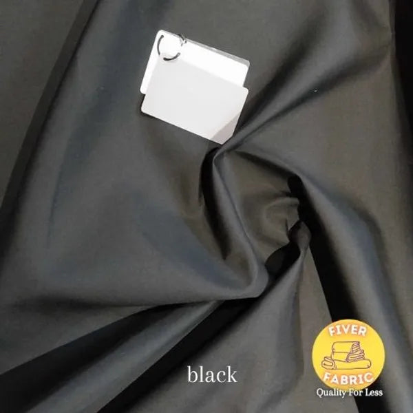 Black polycotton