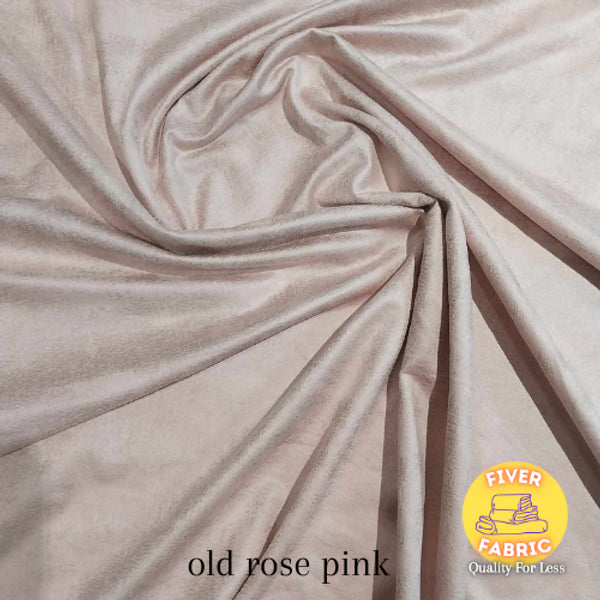 old rose pink foil suede jersey