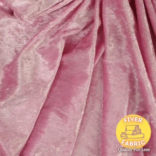 Crushed Velvet baby pink