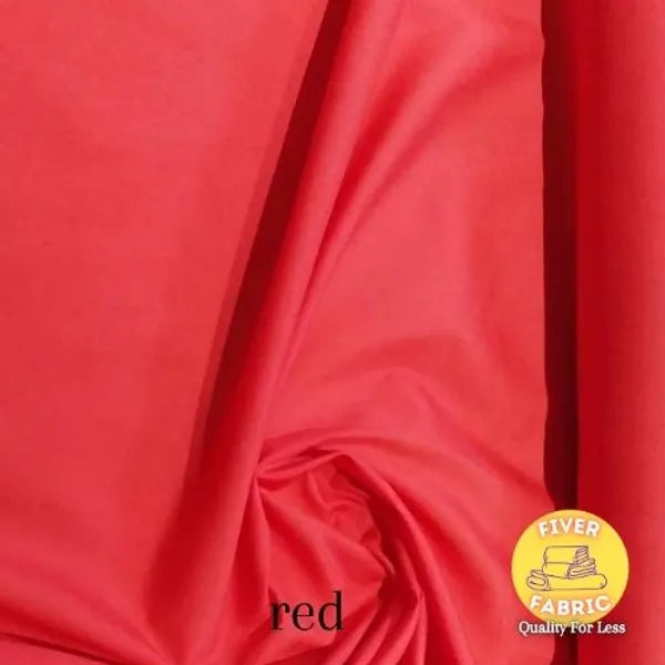 Red polycotton