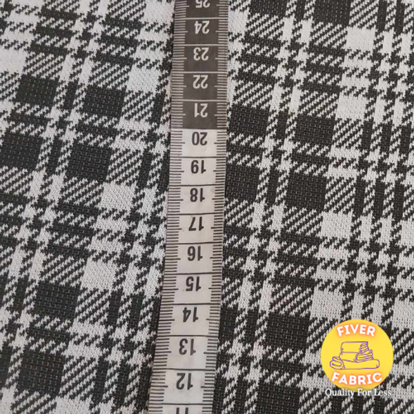 tartan knit / ponti