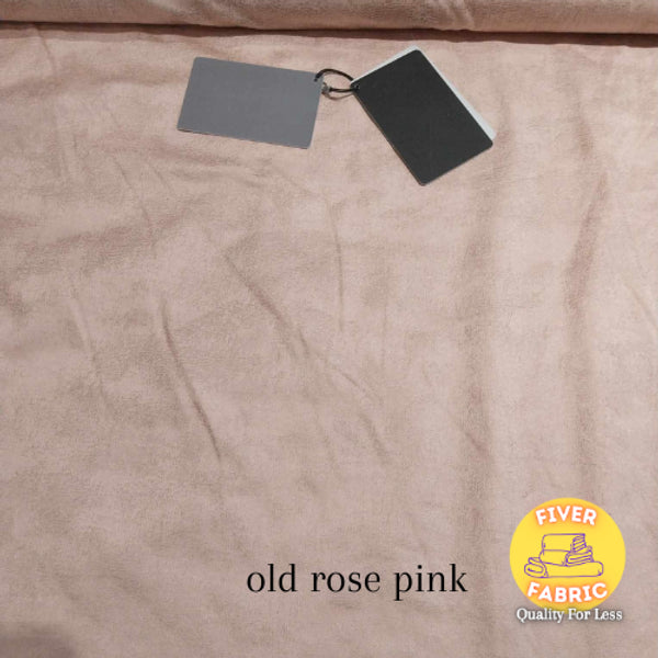 old rose pink foil suede jersey