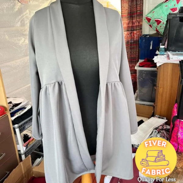 Ribbed Fabric Grey
