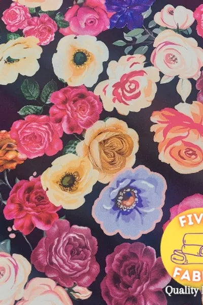 Multi colour Roses scuba