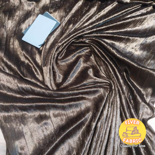 soft brown/ bronze crush velvet