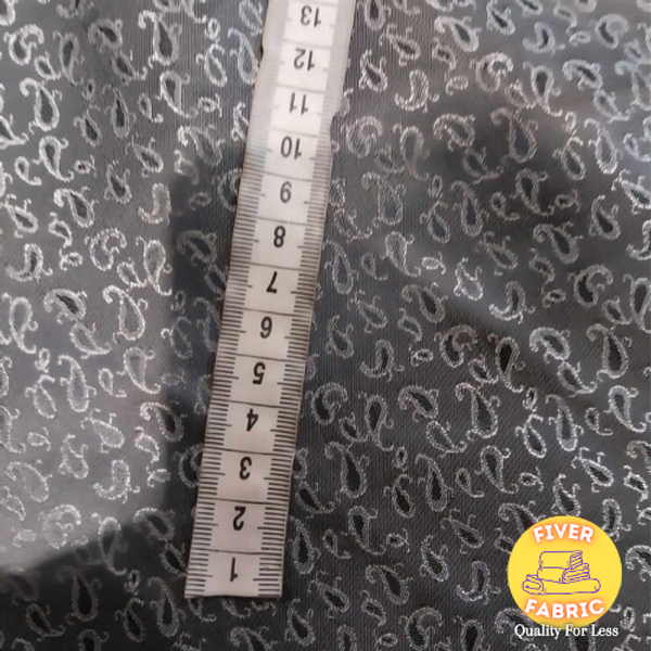 charcoal small pasley silk lining amazing quality