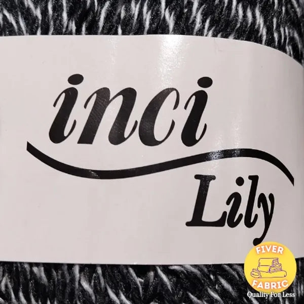 Black and white wool from inci