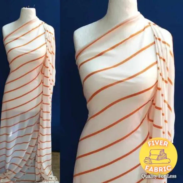 Orange and white striped jersey